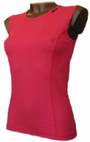 Dámské dívčí scampolo funkční triko nátělník bez rukávu červený